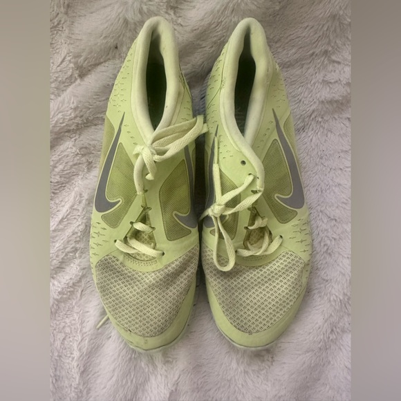 Nike Free Running athletic shoes neon green women’s size 8.5 - Picture 1 of 10